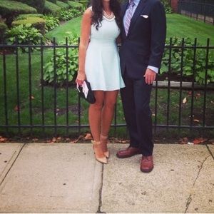 Mint Blue Fit & Flare Dress